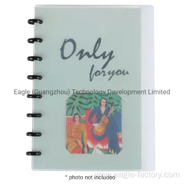 Customizable Discbound Notebook for Transparent Poly Cover